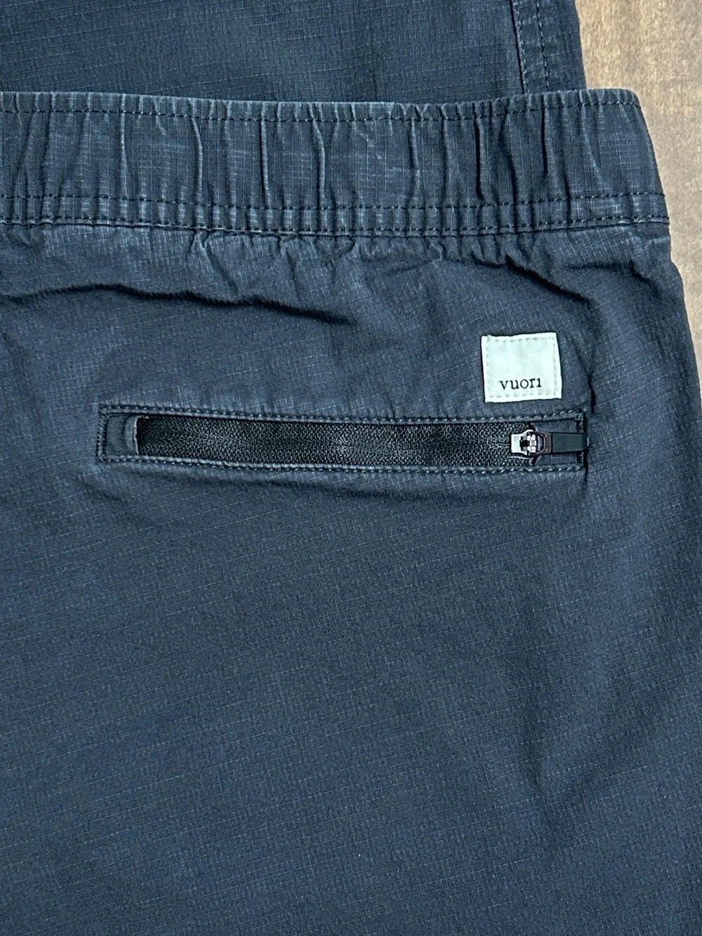 Vuori Women Ripstop Pants Dk Gray Canvas Drawstring Tapered VW401 Stretch Sz M U